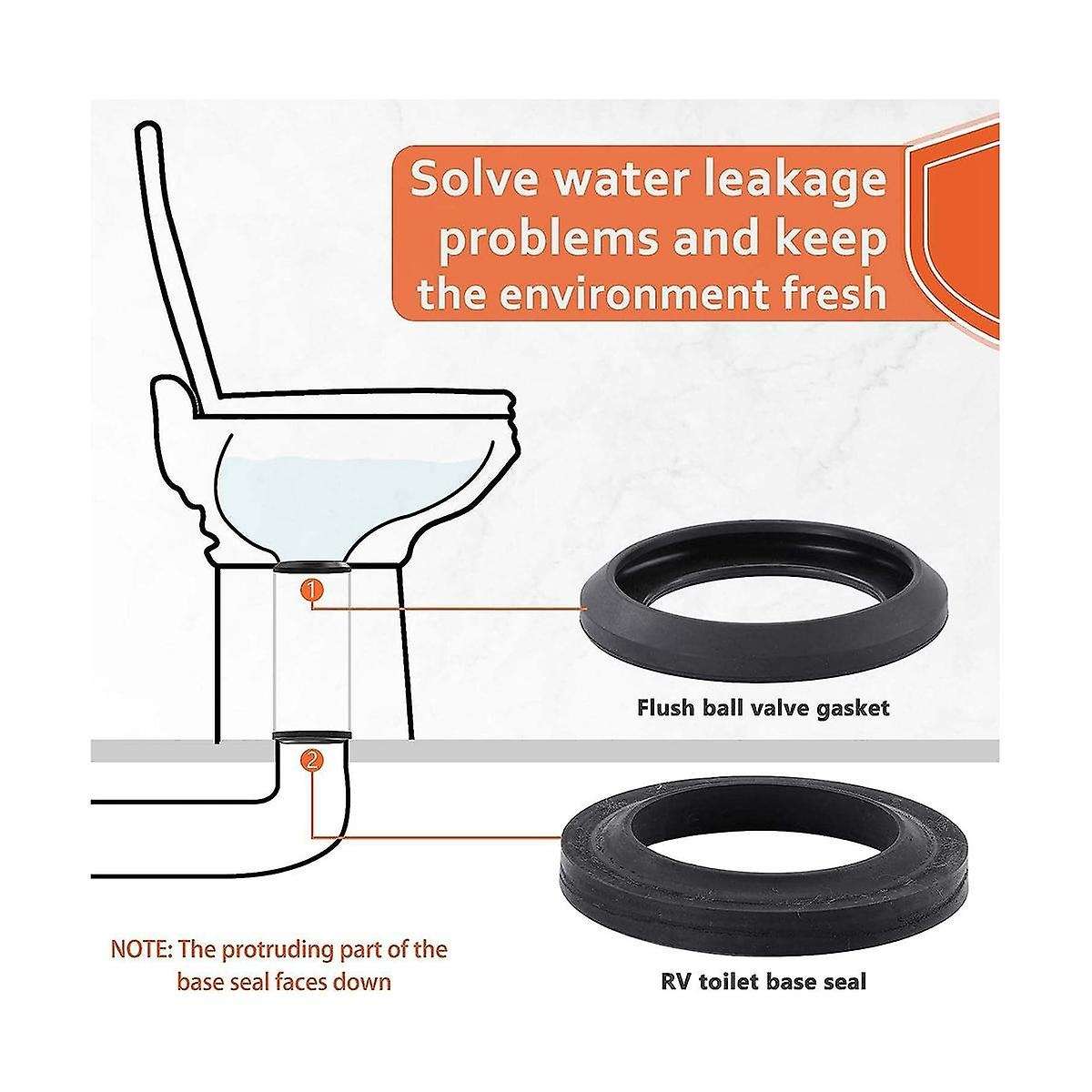 RV Toilet Seal Kit 34120 12524 Replacement for RV Toilet Parts Toilets Waste Ball Seal
