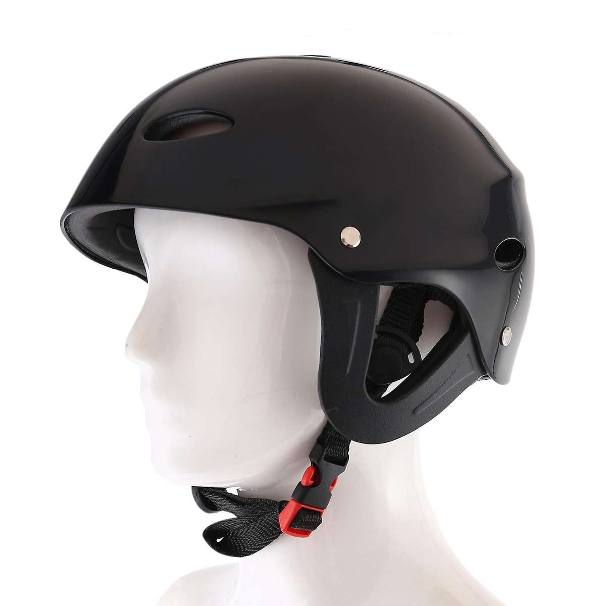 Safety Protector Helmet 11 Breathing Holes for Kayak Canoe Surf Paddleboard - Black