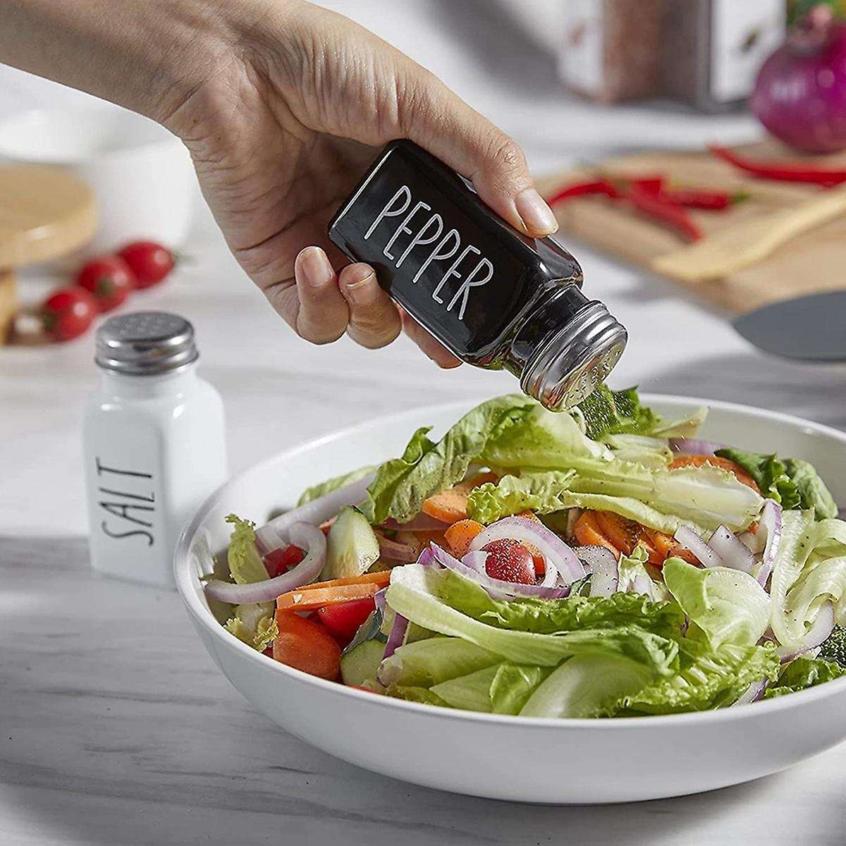 Salt and Pepper Shaker Set Farmhouse Salt Shaker Modern Farmhouse Kitchen Table Decoration