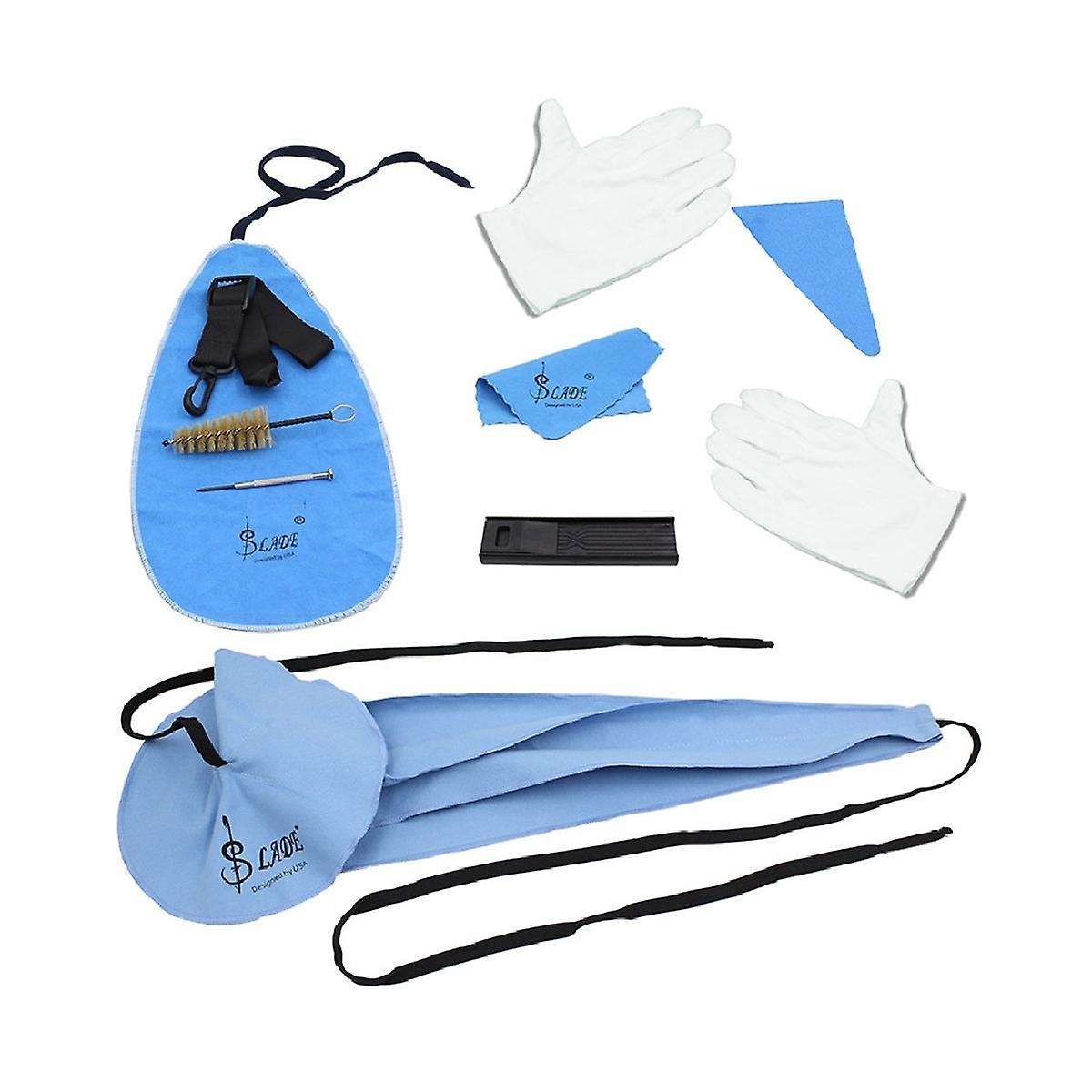 Saxophone Special Accessories Saxophone Cleaning 10-piece Tube Music Cleaning and Maintenance Set