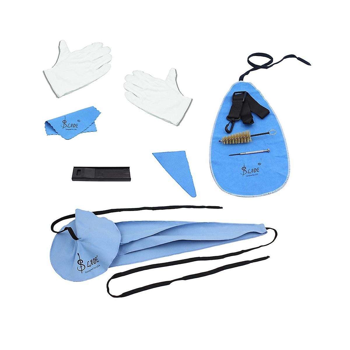 Saxophone Special Accessories Saxophone Cleaning 10-piece Tube Music Cleaning and Maintenance Set