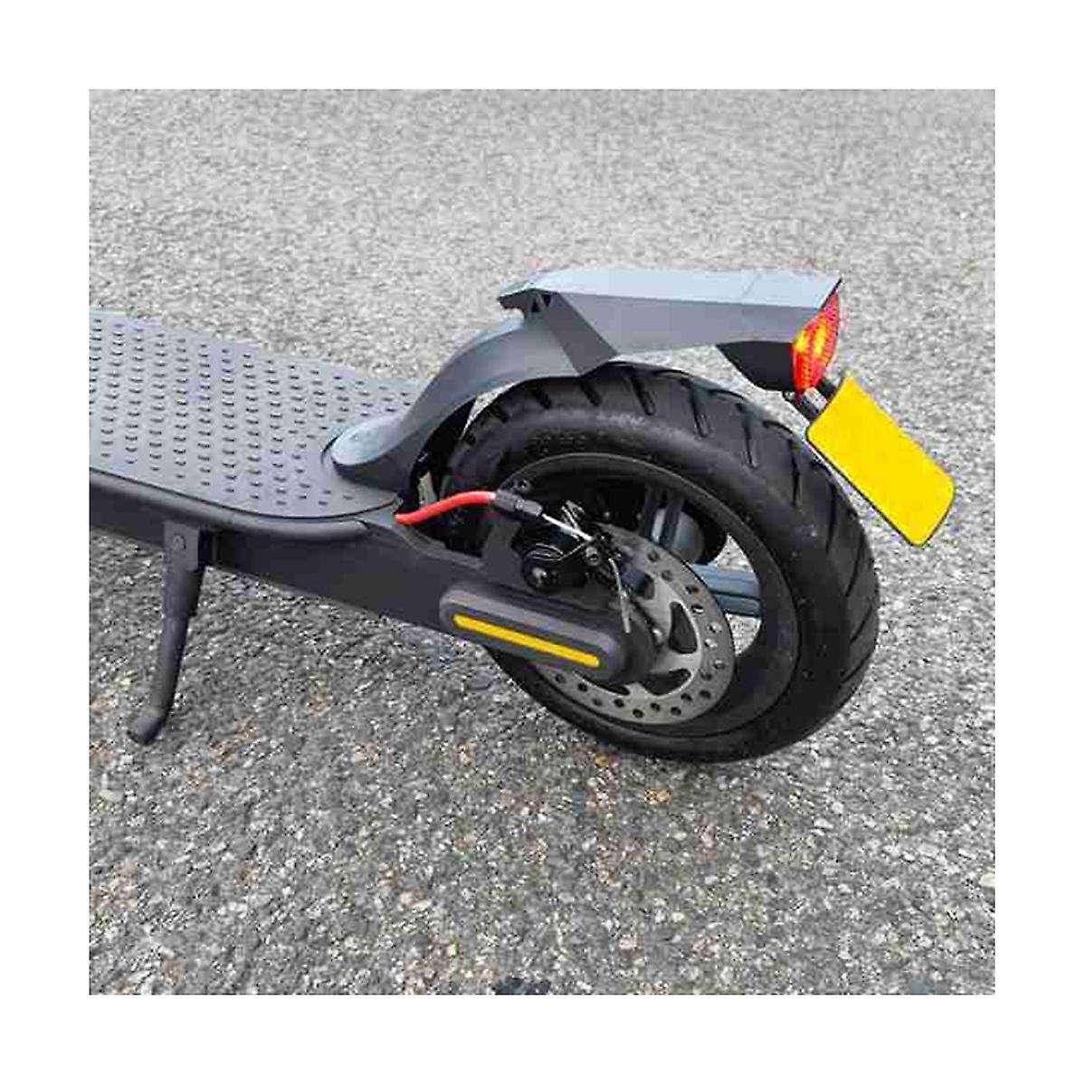 Scooter Fenders Rear Mudguard Tail Light Kit with License Plate Flap for Electric , Pro 2, Red