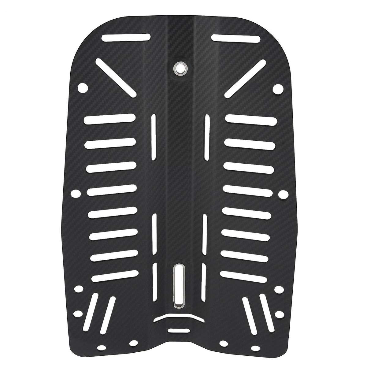 Scuba Diving Carbon Fiber Backplate Fit Donut 30Lbs Wing with Hole Center Dimension 28mm 11Inch