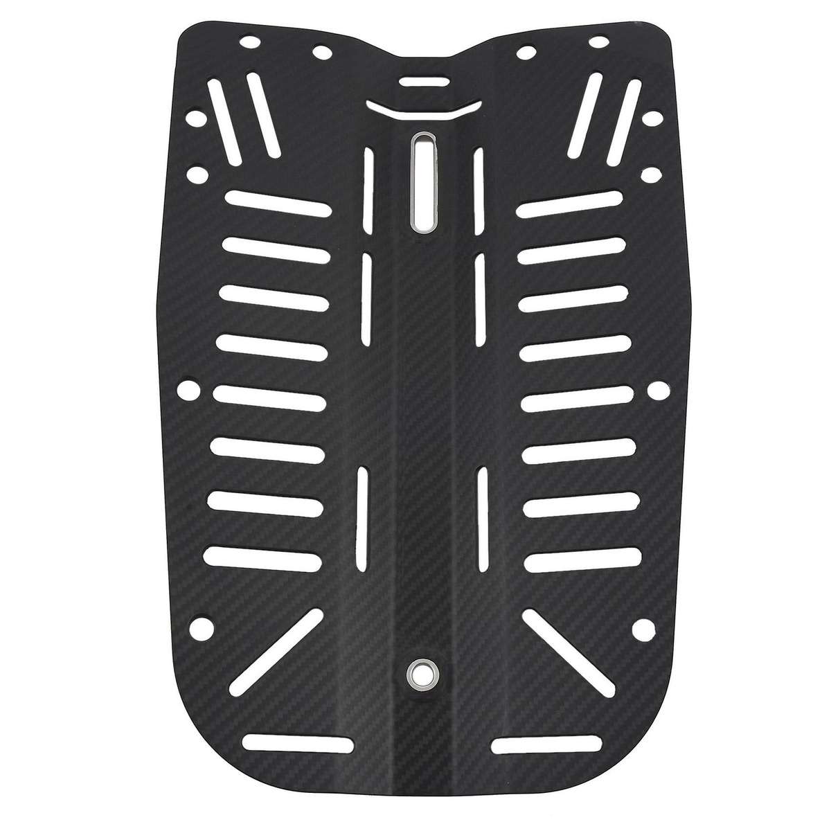 Scuba Diving Carbon Fiber Backplate Fit Donut 30Lbs Wing with Hole Center Dimension 28mm 11Inch