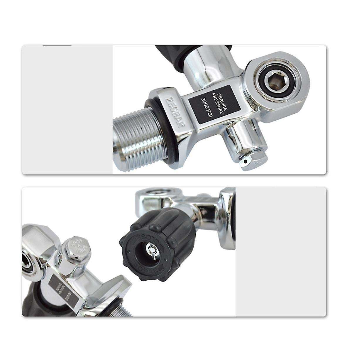 Scuba Diving Oxygen Bottle Head Valve Cylinder High Pressure Bottles Valves Dive DIN/Yoke Tank Valve