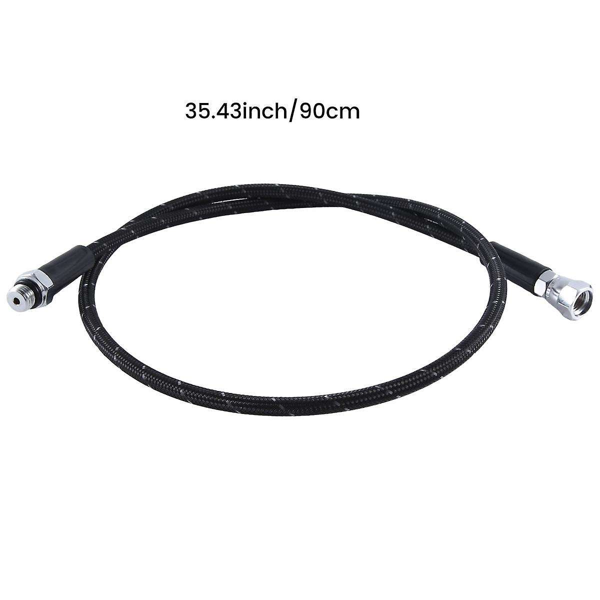 Scuba Diving High Pressure Hose Braided Hose for Gauge 2Nd Stage Gauge 90cm