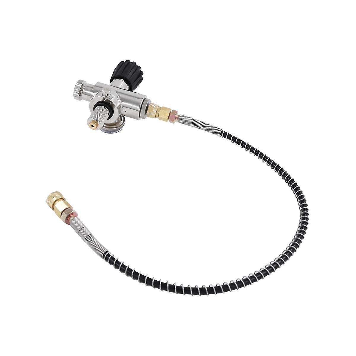 Scuba Tank Charging Valve Cylinder Air Filling Station Refill Adapter 6000psi Thread M18x1.5