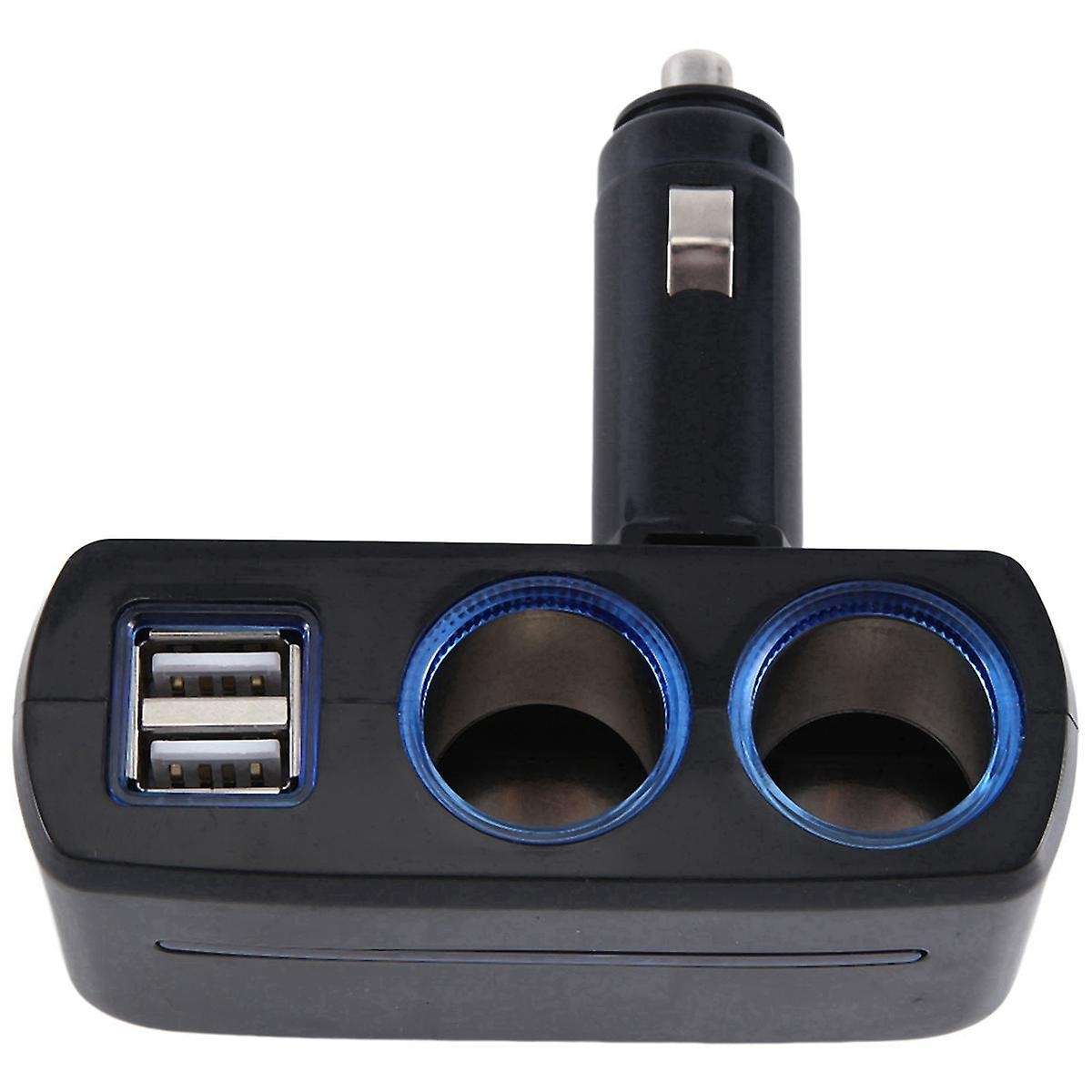 SD-1918 Lighter One Point Two Points Appliance Dual USB Car Charger Multifunctional Car Charger,Blac