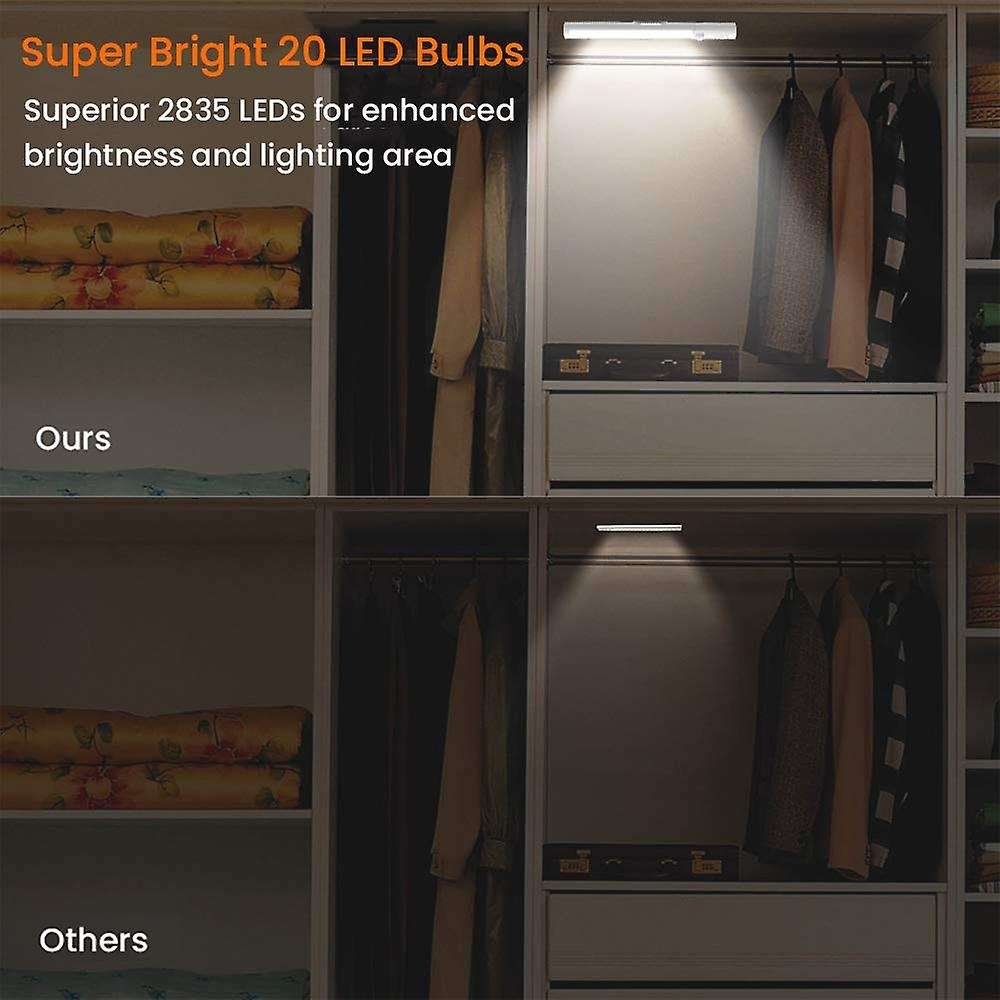 Sensor Light Kitchen Under Cabinet Lighting Wireless Portable Stick-On 25 LED Bulbs Closet Light Mag