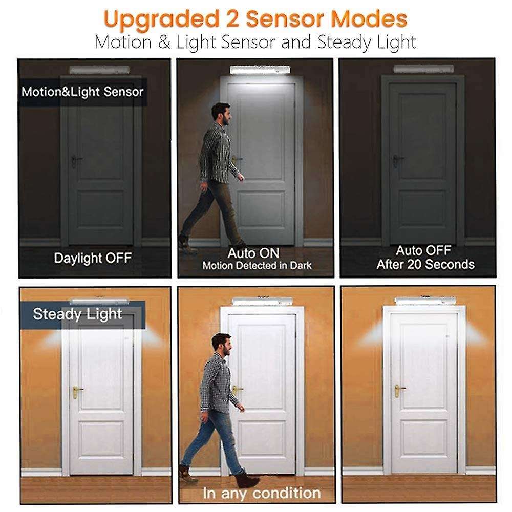 Sensor Light Kitchen Under Cabinet Lighting Wireless Portable Stick-On 25 LED Bulbs Closet Light Mag