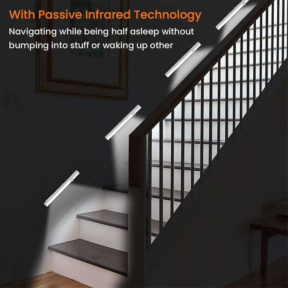 Sensor Light Kitchen Under Cabinet Lighting Wireless Portable Stick-On 25 LED Bulbs Closet Light Mag