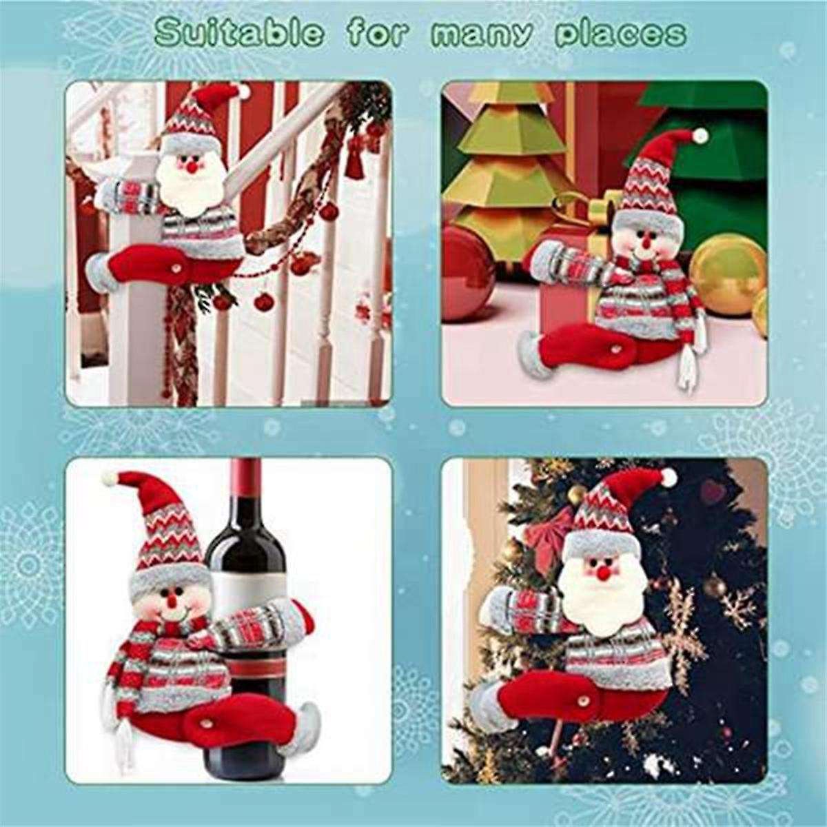 Set Of 2 Christmas Curtain Buckle Tieback,cute Santa -curtain Holdbacks Tiebacks,christmas Holiday D