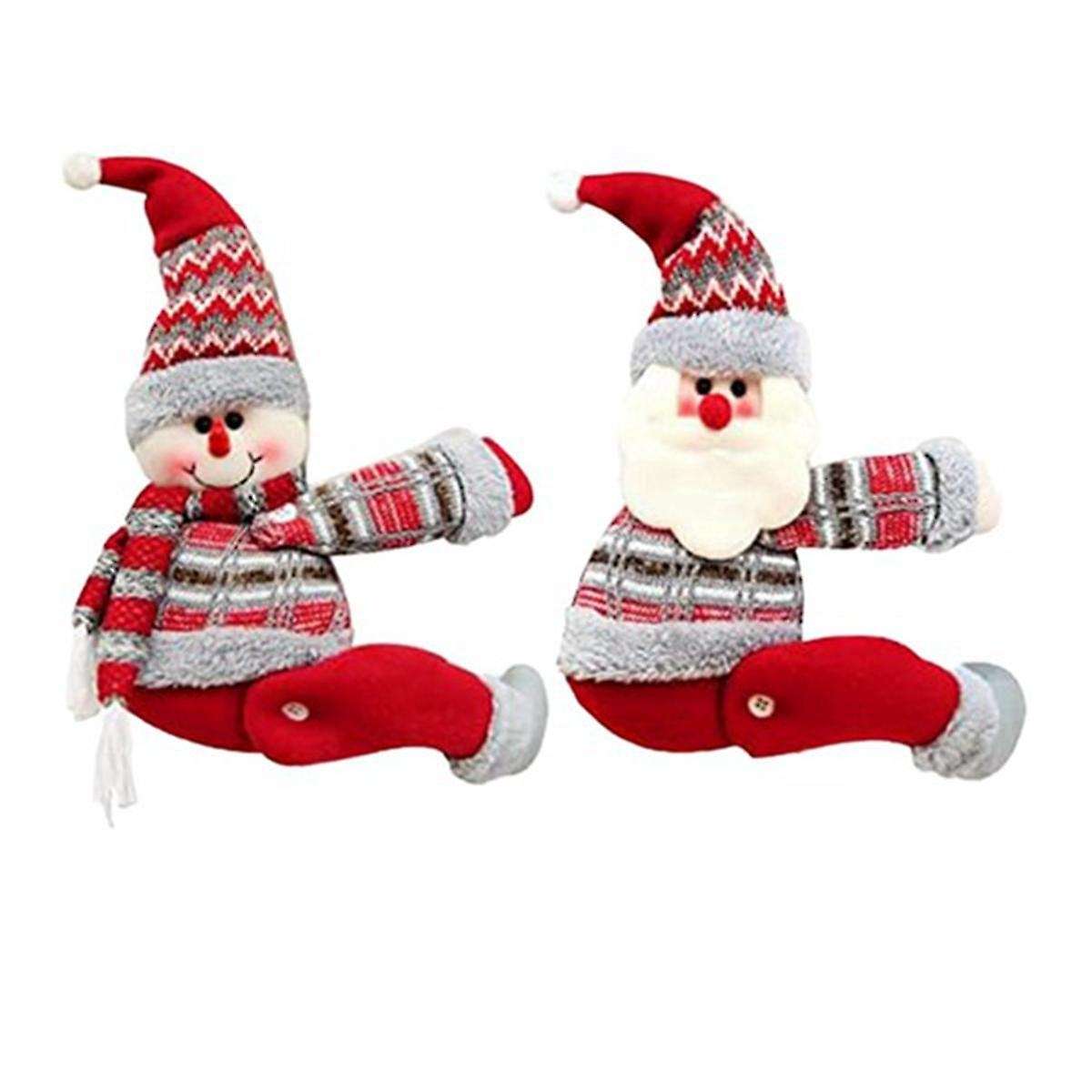 Set Of 2 Christmas Curtain Buckle Tieback,cute Santa -curtain Holdbacks Tiebacks,christmas Holiday D