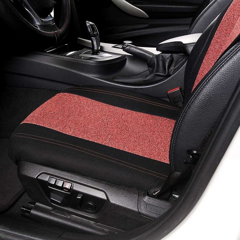 Set Of 2 Universal Car Seat Covers - Fits Most Vehicles, Car, Truck - Red T-Shirt Style