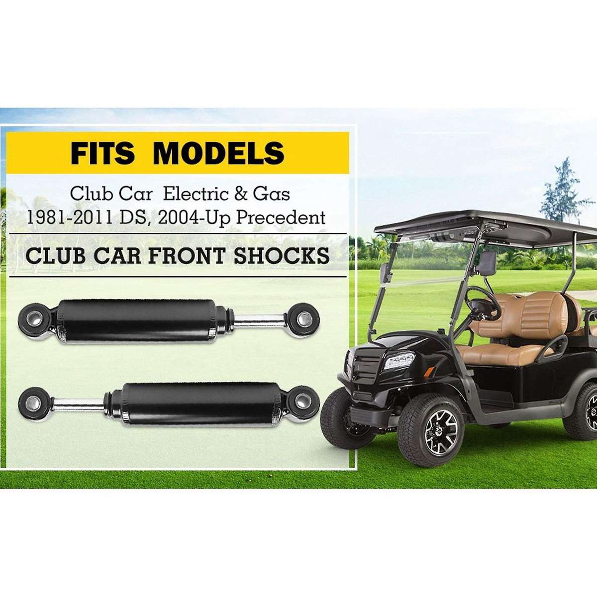 Shock Front Shock Absorbers for Club Car G&E 1981-2011 1010991, 2004-Up Club Car Precedent 1014235 1