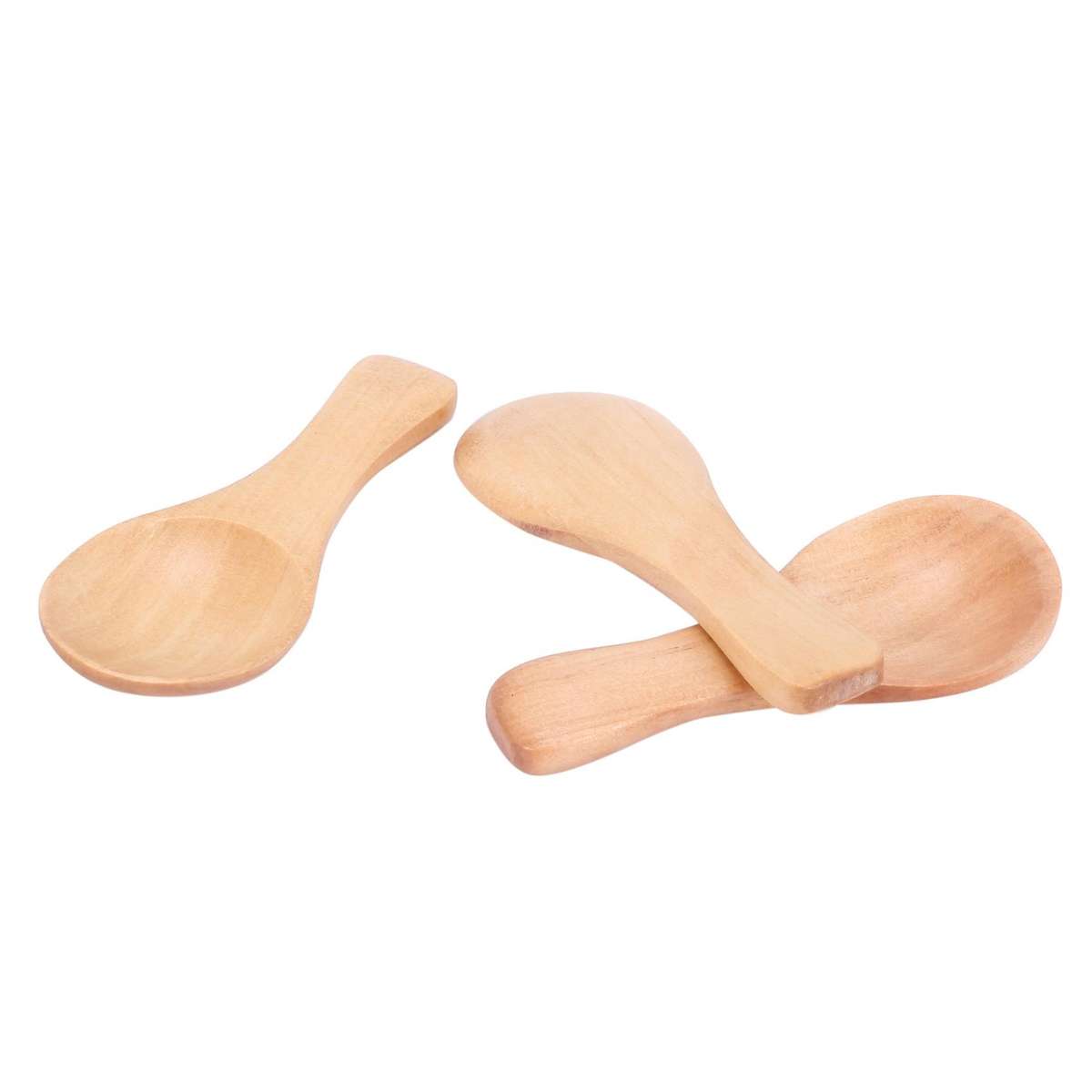 Short Handle 10 Packets of Small Wooden Spoon Compatible Jars of Jam