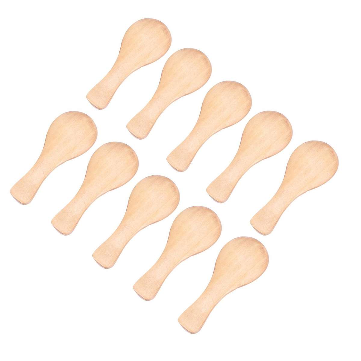 Short Handle 10 Packets of Small Wooden Spoon Compatible Jars of Jam