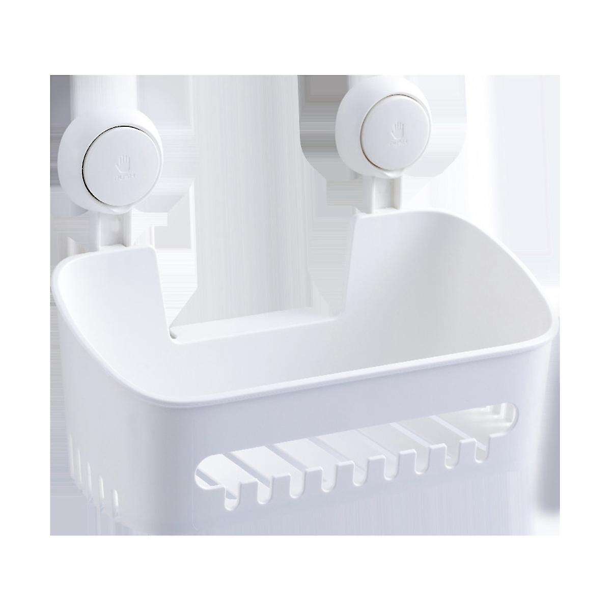 Shower, Spice Stand, Bathroom Organizer, Storage Basket, No Drill, Removable Vacuum Suction Cup, Wa