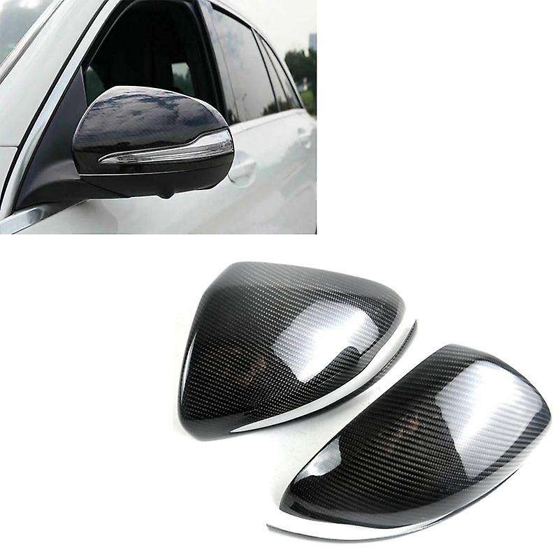 Side Rear View Mirror Cover Trim for B C GLC Class W205 W213 W222 Carbon Fiber Side Wing Mirror Caps