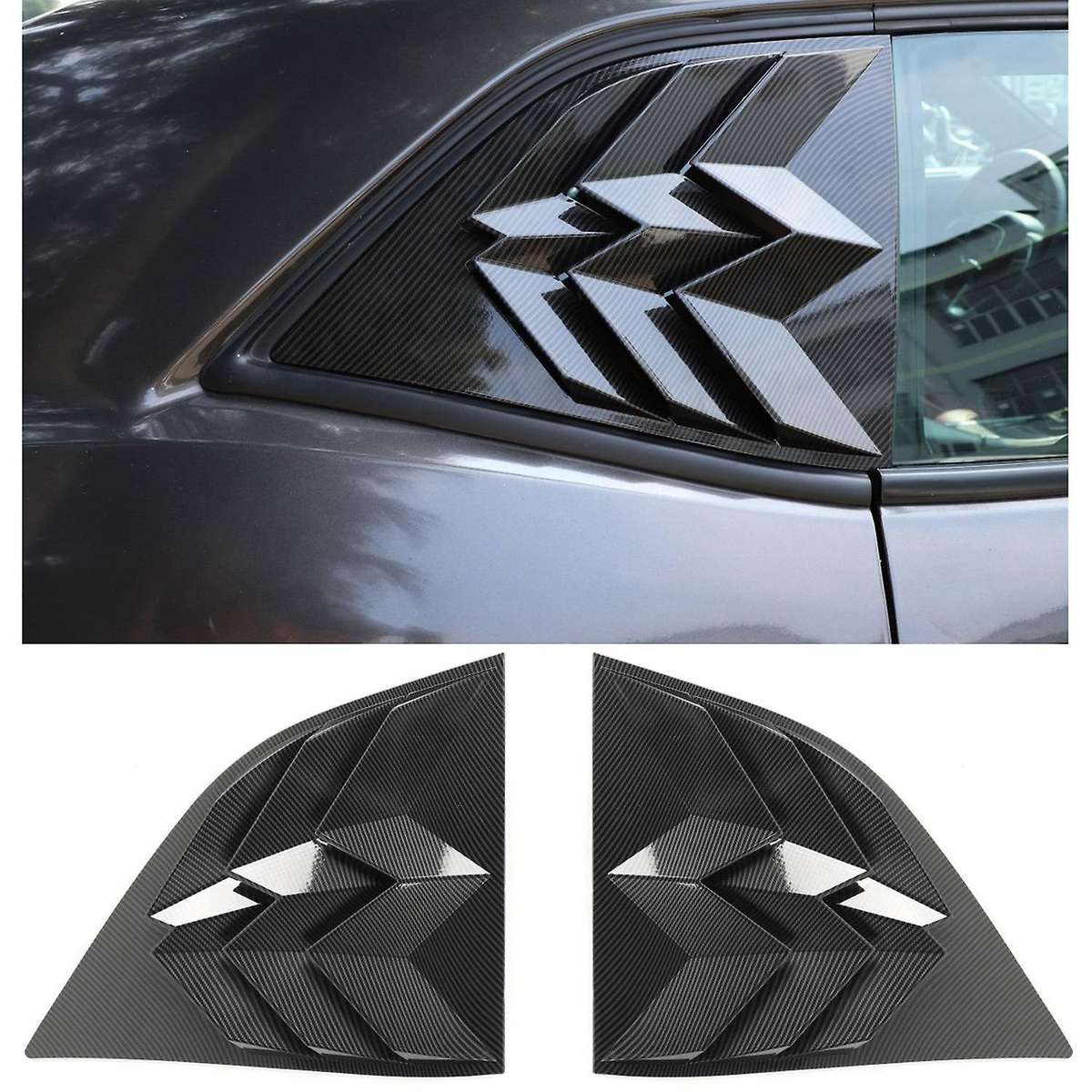 Side Window Louver Windshield Sun Shade Cover for 2010-2019 Exterior Accessories