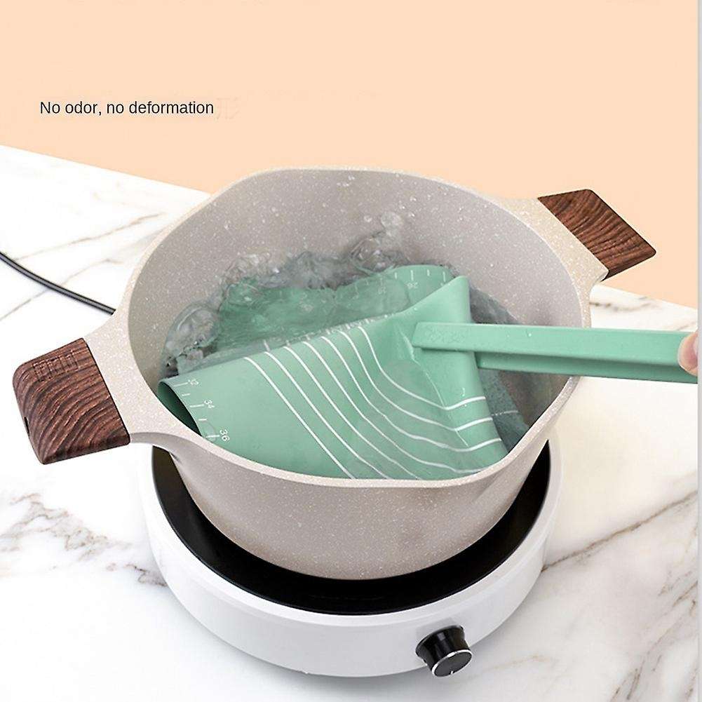 Silicone Kneading Pad Sheet Rolling Pin Baking Tool Green