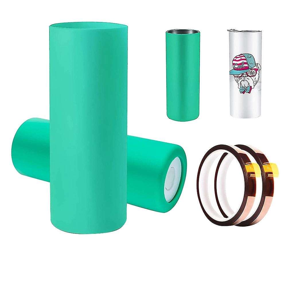 Silicone Wrap Sleeve Kit for Sublimation Tumblers 20 Oz,for Sublimation Full Wraps 20Oz Skinny Strai
