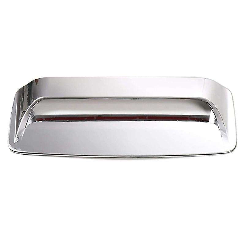 Silver Auto Engine Air Flow Intake Hood Scoop Vent Cover Trim Decoration for 2012-2015
