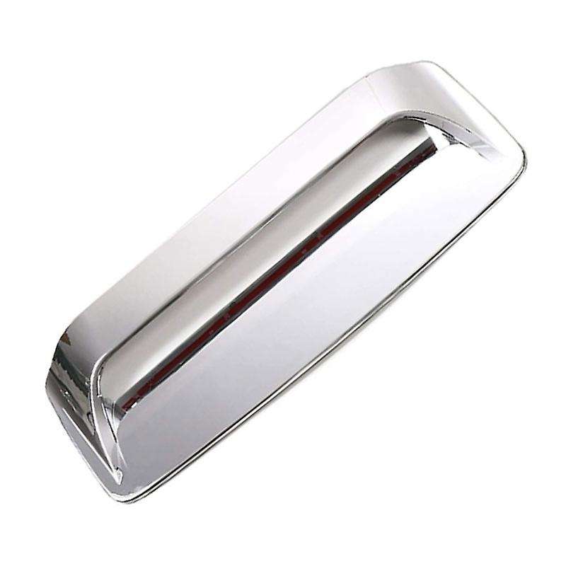 Silver Auto Engine Air Flow Intake Hood Scoop Vent Cover Trim Decoration for 2012-2015