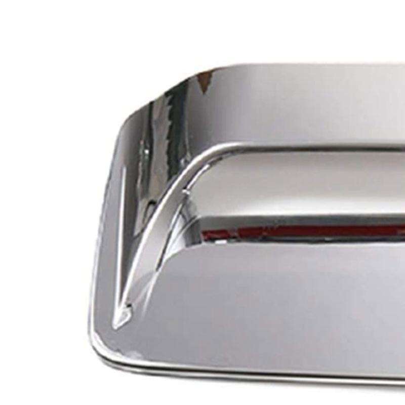 Silver Auto Engine Air Flow Intake Hood Scoop Vent Cover Trim Decoration for 2012-2015