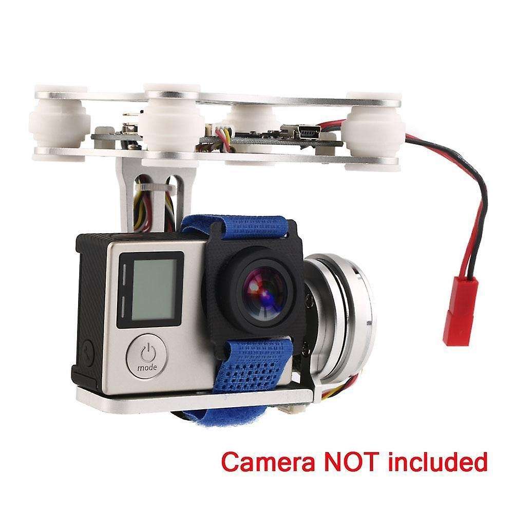 Silver Fpv 2 Axle Brushless Gimbal with Controller for Phantom