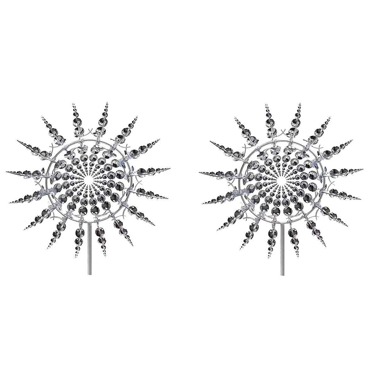 Silver Retro Wrought Iron Metal Ornaments Wrought Iron Windmill Outdoor Courtyard Garden Shape