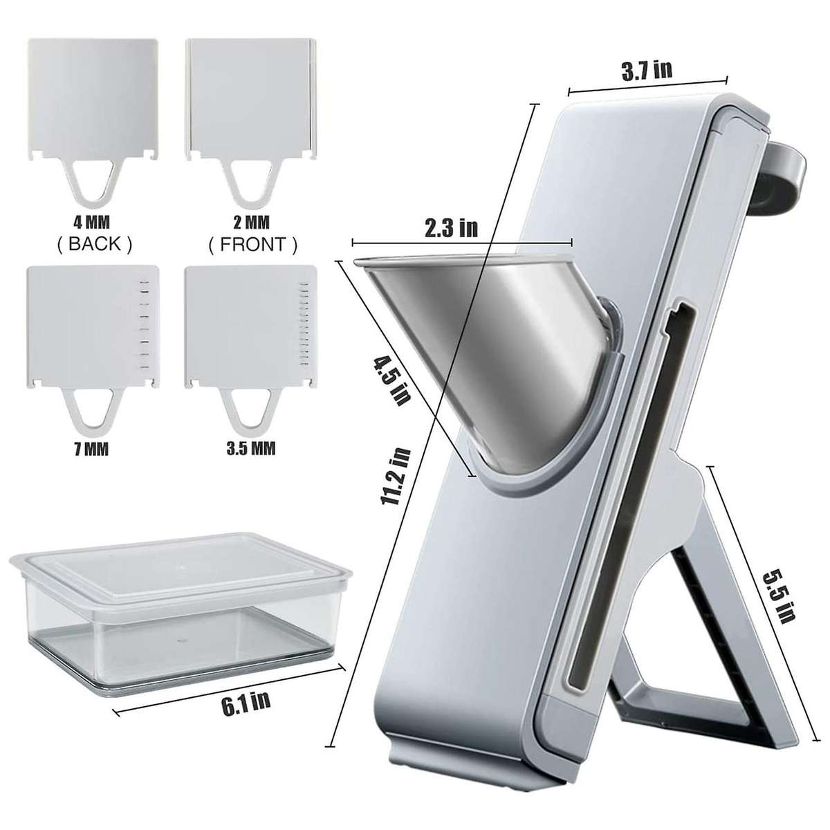 Slicer is Suitable for Kitchen and Thickness Adjustable Safe Julienne & Slicer Vegetable Slicer