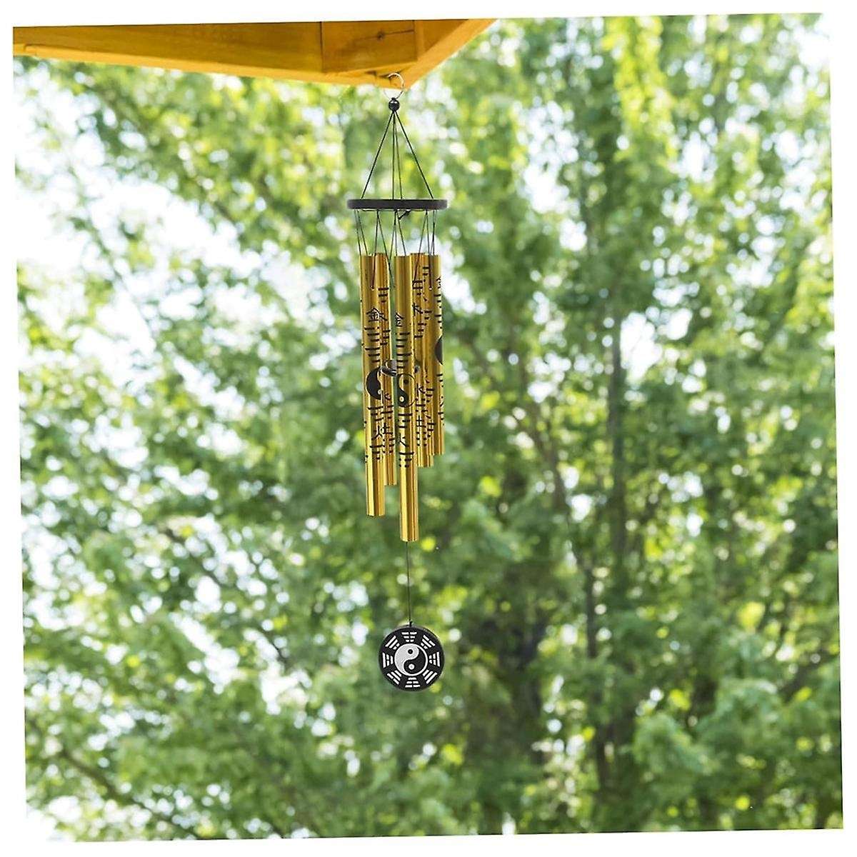 Small Bagua Wind Chime Pendant Retro Metal Wind Chime Lucky Wind Chime Garden Wind Chime