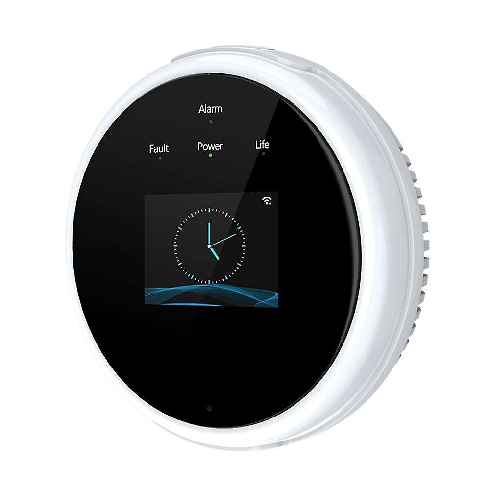 Smart Life for Tuya Wifi Gas Leak Sensor Led Display Screen Combustible Smart Home Gas Detector-EU P