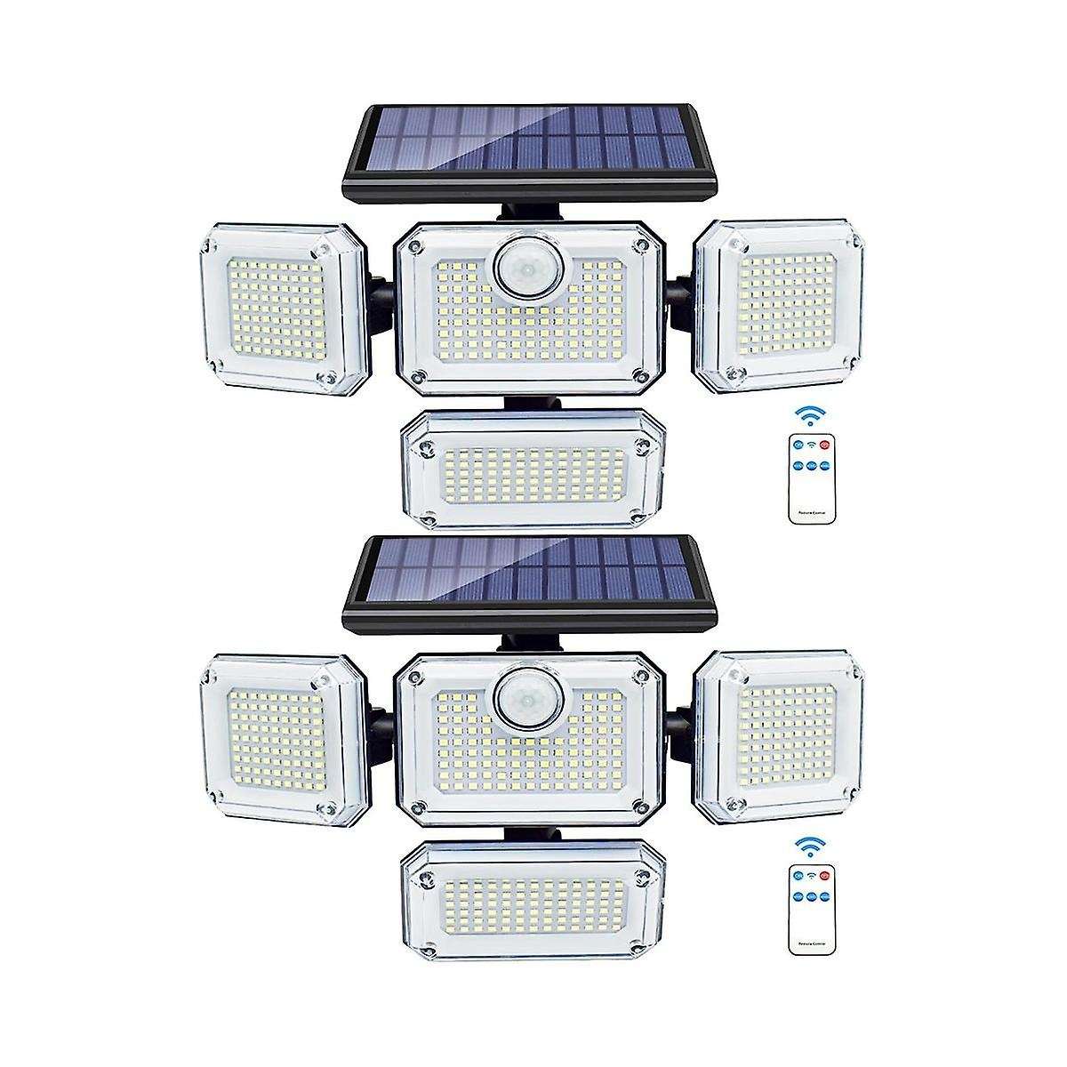 Solar Lights Outdoor Motion Sensor 333 Led Flood Lights, Solar Powered Security Lights Outside, with