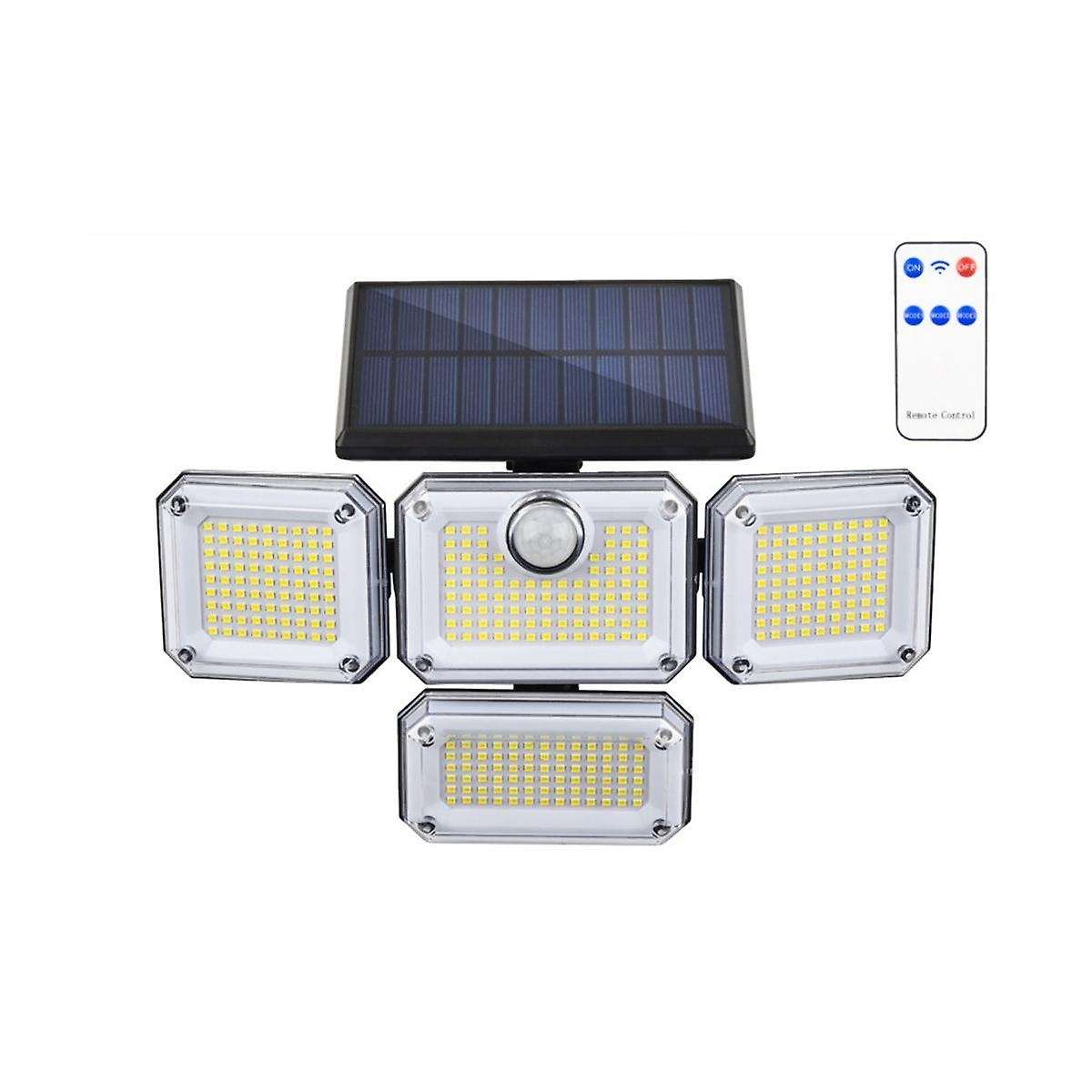 Solar Lights Outdoor Motion Sensor 333 Led Flood Lights, Solar Powered Security Lights Outside, with