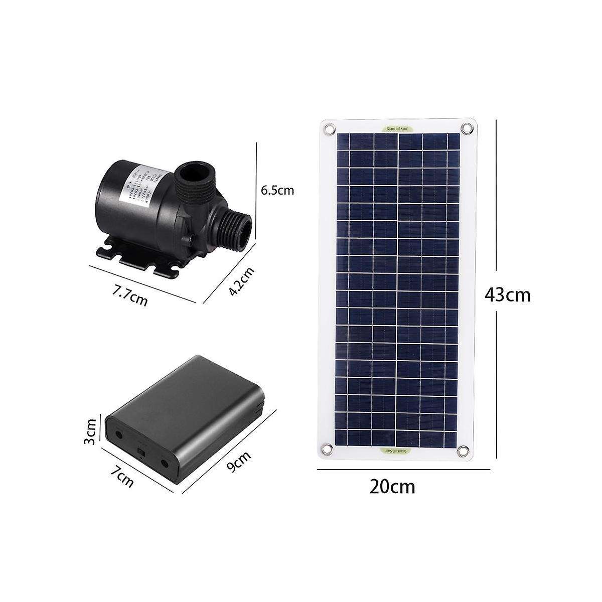 Solar Water Pump Solar Water Fountain Pump 50w 800l/h 12v Low Noise Garden Family Water Fountain Ir