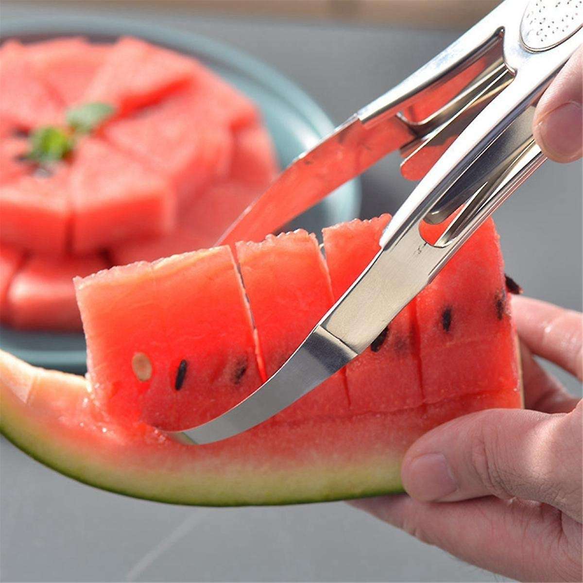 Stainless Steel Cutter Avocado Slicer Splitter Fruit Melon Cutting Peeler Coring Diced Peeling Tool