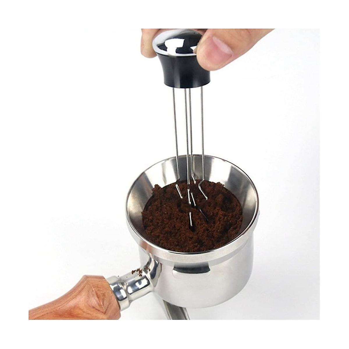 Stainless Steel Espresso Kitchen Coffee Stirrer Assisted to Disperse Needle Type Powder Dispenser