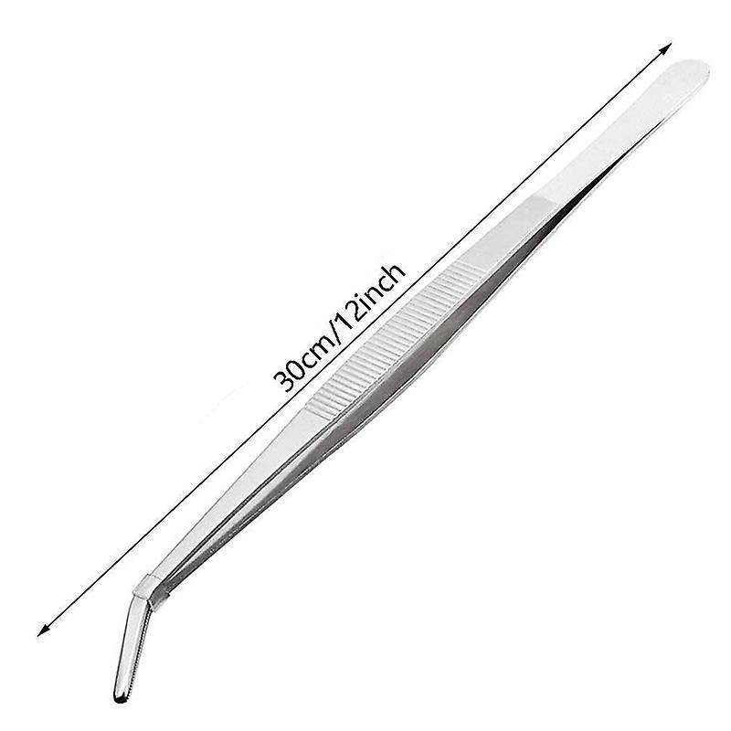 Stainless Steel Precision Kitchen Culinary Tweezer Tongs Long Tweezers Metal Tongs Chef Tweezers