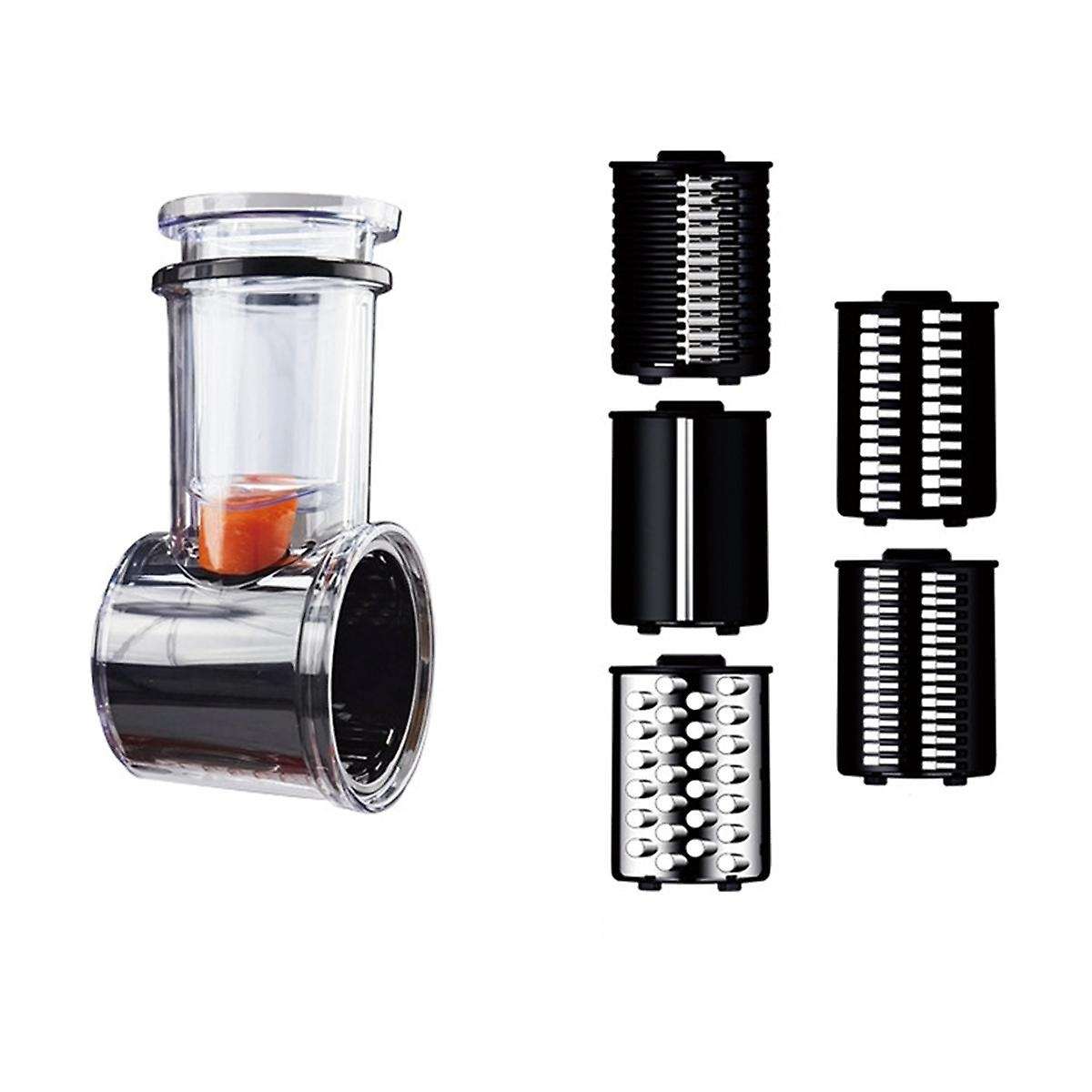 Stainless Steel Slicer/shredder Attachment for Stand Mixer with 5 Blade Vegetable Slicer, Salad Mak