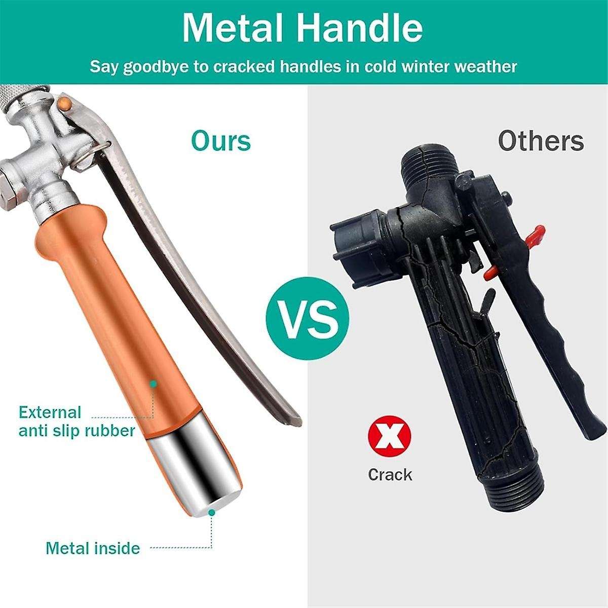 Stainless Steel Sprayer Wand,1/4in&3/8in Brass Barb Sprayer Wand Replacement,29in Sprayer Wand+ Shut