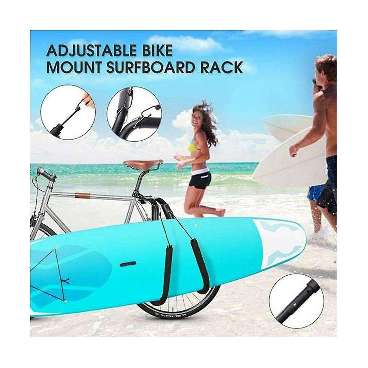 Surfboard Wakeboard Bike Surf Carrier Bike Wakeboard New Side Kiteboard Bracket to Seatpost