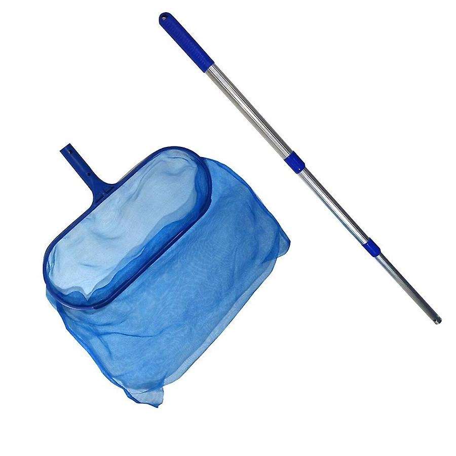 Swimming Pool Accessories Skimmer Net with Adjustable Telescopic Pole Deep Bag Net Water Surface De