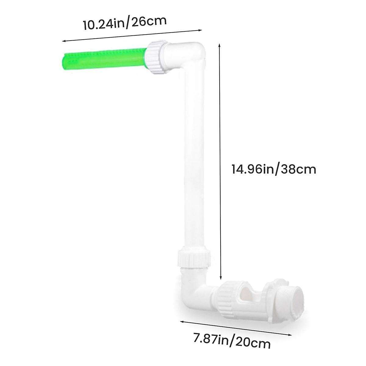 Swimming Pool Fountains Adjustable Fluorescent Pool Waterfall for Above Ground/Inground Pools