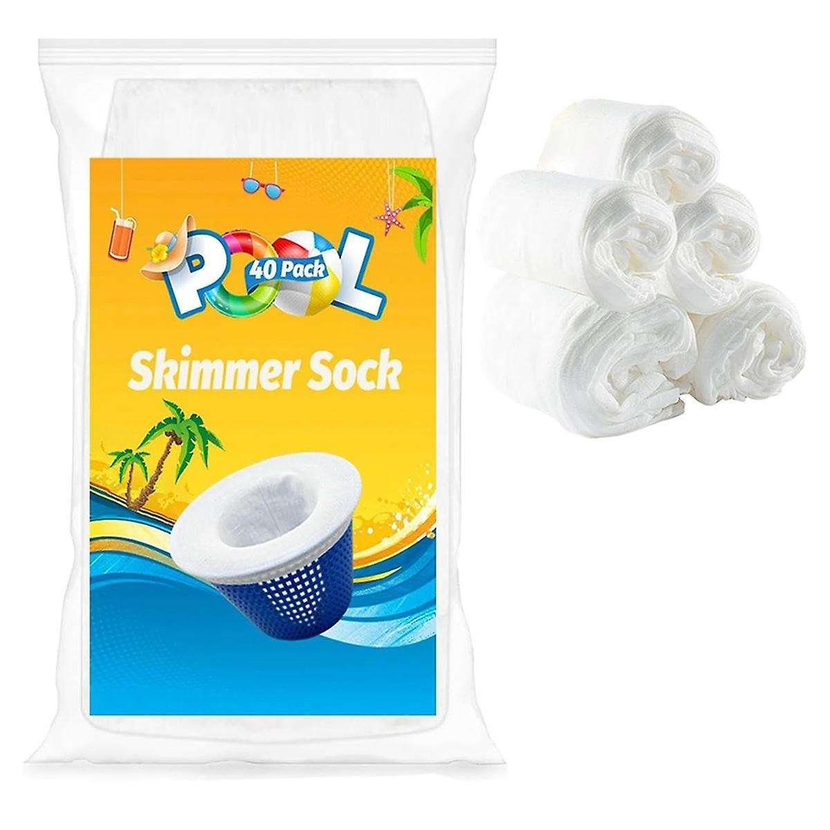 Swimming Pool Filter Socks, Pool Skimmer Filter Socks, Pool Cleaning Filter Socks for Swimming (Pack
