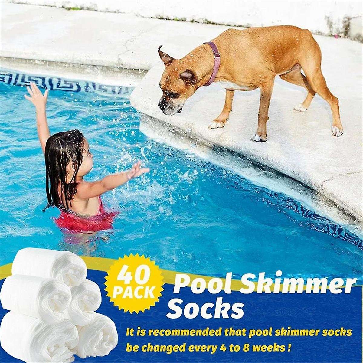Swimming Pool Filter Socks, Pool Skimmer Filter Socks, Pool Cleaning Filter Socks for Swimming (Pack