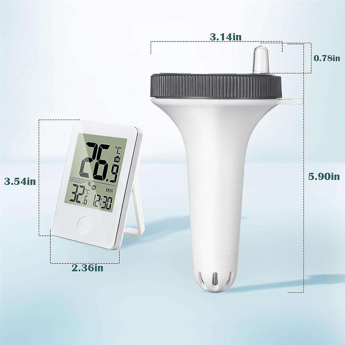 Swimming Pool Thermometer Floating Easy Read, Digital Pool Thermometer for Swimming Pools,Hot Tubs,S