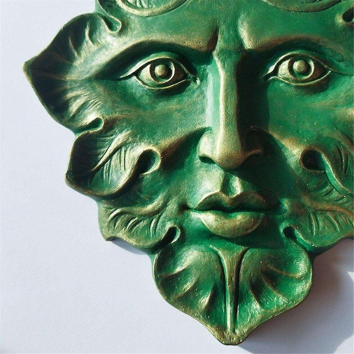 The Green Man Wall Art Sculpture Premium Quality Cast Iron Wall Plaque,the Green Man,Spring,Fantasy