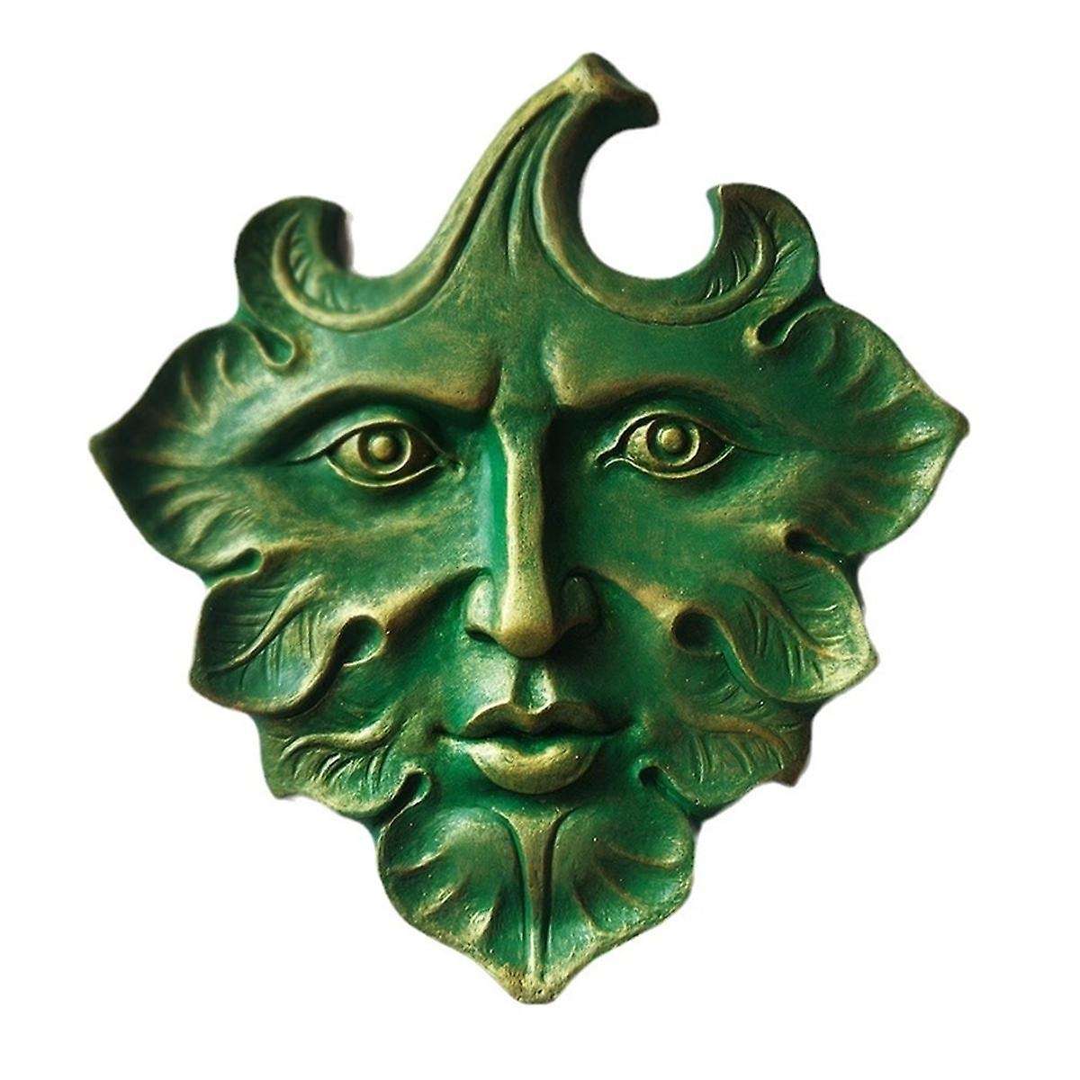 The Green Man Wall Art Sculpture Premium Quality Cast Iron Wall Plaque,the Green Man,Spring,Fantasy